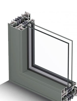 6061 6063 Profil aluminiowej ramy okiennej z podwójną szybą do elektroforezy