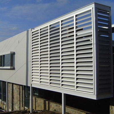Dostosowany, malowany proszkowo / PVDF, regulowany, wzmocniony aluminiowy żaluzjowy żaluzjowy odporny na warunki atmosferyczne