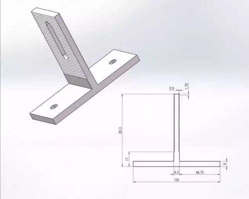 Anodowany aluminiowy profil fotowoltaiczny solarny