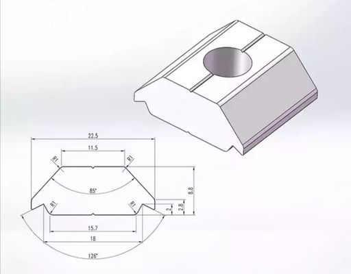 Anodowany aluminiowy profil fotowoltaiczny solarny